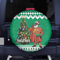 Nigeria Christmas Spare Tire Cover Black Santa With Jollof Rice - Wonder Print Shop
