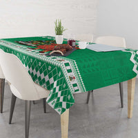 Nigeria Christmas Tablecloth Black Santa With Jollof Rice - Wonder Print Shop