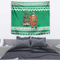 Nigeria Christmas Tapestry Black Santa With Jollof Rice - Wonder Print Shop
