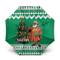 Nigeria Christmas Umbrella Black Santa With Jollof Rice - Wonder Print Shop