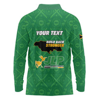 Personalized Jamaica Labour Party Long Sleeve Polo Shirt Choose Jamica - Wonder Print Shop