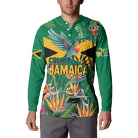 JLP 1PM Holness Button Sweatshirt Jamaica Labour Party - Tropical Style - Wonder Print Shop