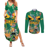 JLP 1PM Holness Couples Matching Summer Maxi Dress and Long Sleeve Button Shirt Jamaica Labour Party - Tropical Style - Wonder Print Shop