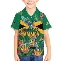 JLP 1PM Holness Family Matching Off Shoulder Short Dress and Hawaiian Shirt Jamaica Labour Party - Tropical Style - Wonder Print Shop