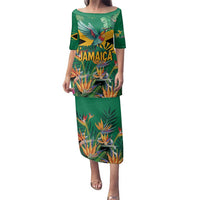 JLP 1PM Holness Family Matching Puletasi and Hawaiian Shirt Jamaica Labour Party - Tropical Style - Wonder Print Shop