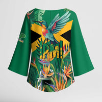 JLP 1PM Holness Kimono Sleeve Blouse Jamaica Labour Party - Tropical Style - Wonder Print Shop