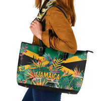 JLP 1PM Holness Leather Tote Bag Jamaica Labour Party - Tropical Style - Wonder Print Shop