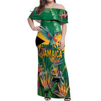 JLP 1PM Holness Off Shoulder Maxi Dress Jamaica Labour Party - Tropical Style - Wonder Print Shop