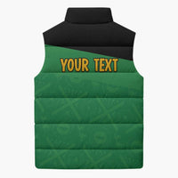 Personalized Jamaica Labour Party Sleeveless Puffer Jacket Proud Supporters - Wonder Print Shop