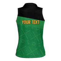 Personalized Jamaica Labour Party Women Sleeveless Polo Shirt Proud Supporters - Wonder Print Shop
