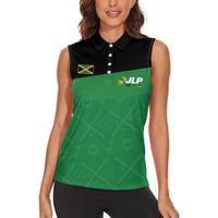 Personalized Jamaica Labour Party Women Sleeveless Polo Shirt Proud Supporters - Wonder Print Shop