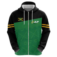 Personalized Jamaica Labour Party Zip Hoodie Proud Supporters - Wonder Print Shop