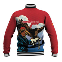 Personalised Mongolia Baseball Jacket Eagle Hunters - Wonder Print Shop