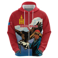 Personalised Mongolia Hoodie Eagle Hunters - Wonder Print Shop