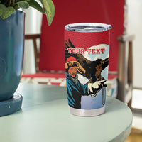 Personalised Mongolia Tumbler Cup Eagle Hunters - Wonder Print Shop