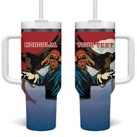 Personalised Mongolia Tumbler With Handle Eagle Hunters - Wonder Print Shop