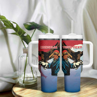 Personalised Mongolia Tumbler With Handle Eagle Hunters - Wonder Print Shop