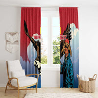 Personalised Mongolia Window Curtain Eagle Hunters - Wonder Print Shop