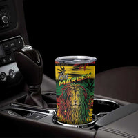 Personalised Rastafarian Lion Tumbler Cup Cannabis Leaf Pattern - Wonder Print Shop