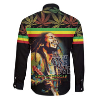 Happy Birthday Legend Bob Family Matching Off The Shoulder Long Sleeve Dress and Hawaiian Shirt Thank You For The Memories - Wonder Print Shop