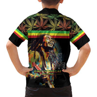 Happy Birthday Legend Bob Family Matching Short Sleeve Bodycon Dress and Hawaiian Shirt Thank You For The Memories - Wonder Print Shop