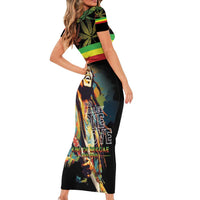 Happy Birthday Legend Bob Short Sleeve Bodycon Dress Thank You For The Memories - Wonder Print Shop