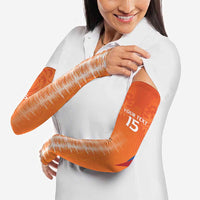 Custom Netherlands Football Arm Sleeves Go Champions Oranje - Wonder Print Shop