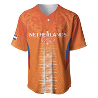 Custom Netherlands Football Baseball Jersey Go Champions Oranje - Wonder Print Shop