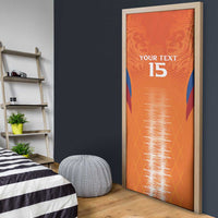 Custom Netherlands Football Door Cover Go Champions Oranje - Wonder Print Shop