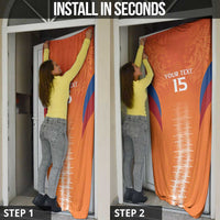 Custom Netherlands Football Door Cover Go Champions Oranje - Wonder Print Shop