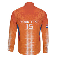 Custom Netherlands Football Family Matching Long Sleeve Bodycon Dress and Hawaiian Shirt Go Champions Oranje - Wonder Print Shop