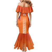 Custom Netherlands Football Family Matching Mermaid Dress and Hawaiian Shirt Go Champions Oranje - Wonder Print Shop