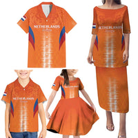 Custom Netherlands Football Family Matching Puletasi and Hawaiian Shirt Go Champions Oranje - Wonder Print Shop