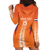 Custom Netherlands Football Hoodie Dress Go Champions Oranje - Wonder Print Shop