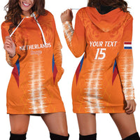 Custom Netherlands Football Hoodie Dress Go Champions Oranje - Wonder Print Shop