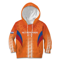 Custom Netherlands Football Kid Hoodie Go Champions Oranje - Wonder Print Shop