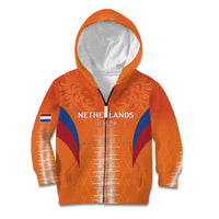 Custom Netherlands Football Kid Hoodie Go Champions Oranje - Wonder Print Shop