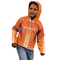 Custom Netherlands Football Kid Hoodie Go Champions Oranje - Wonder Print Shop