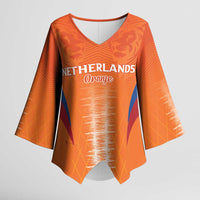 Custom Netherlands Football Kimono Sleeve Blouse Go Champions Oranje - Wonder Print Shop