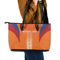 Netherlands Football Leather Tote Bag Go Champions Oranje - Wonder Print Shop