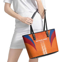 Netherlands Football Leather Tote Bag Go Champions Oranje - Wonder Print Shop
