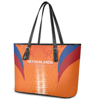 Netherlands Football Leather Tote Bag Go Champions Oranje - Wonder Print Shop