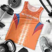 Custom Netherlands Football Men Tank Top Go Champions Oranje - Wonder Print Shop