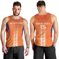Custom Netherlands Football Men Tank Top Go Champions Oranje - Wonder Print Shop