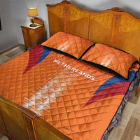 Netherlands Football Quilt Bed Set Go Champions Oranje - Wonder Print Shop