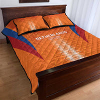 Netherlands Football Quilt Bed Set Go Champions Oranje - Wonder Print Shop