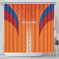 Netherlands Football Shower Curtain Go Champions Oranje - Wonder Print Shop