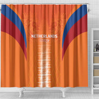 Netherlands Football Shower Curtain Go Champions Oranje - Wonder Print Shop