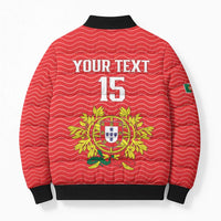 Custom Portugal Football 2026 Bomber Puffer Jacket Team of the Quincunxes - Wonder Print Shop