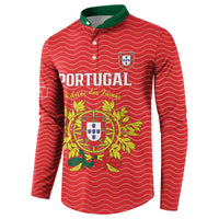 Custom Portugal Football 2026 Button Sweatshirt Team of the Quincunxes - Wonder Print Shop